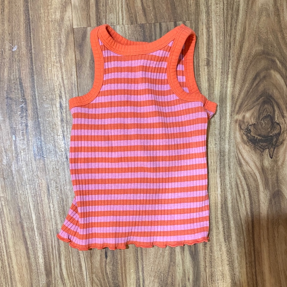 Cat & Jack Vibrant Orange and Pink Top